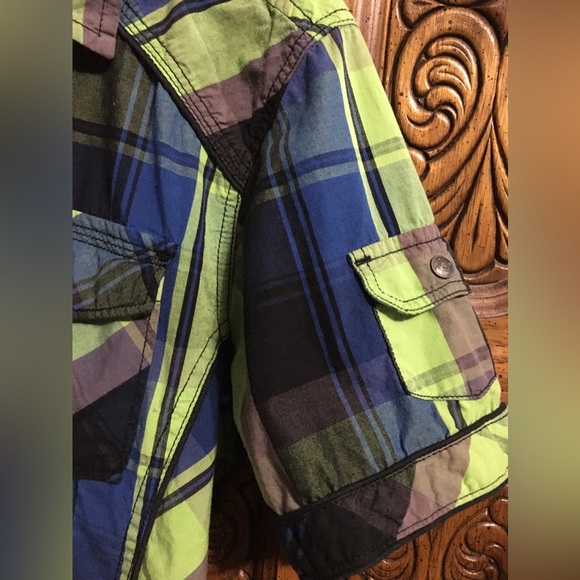 Mens REBEL & SOUL π plaid shirt. - Picture 6 of 11